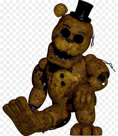 Withered Golden Freddy Render Png Pngrow