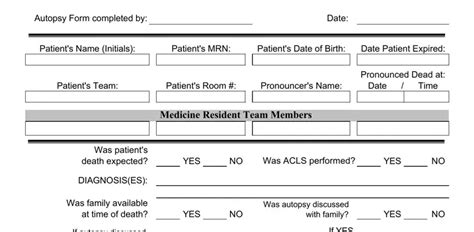 Autopsy Report Form ≡ Fill Out Printable Pdf Forms Online