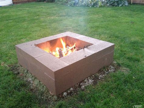 Cinder block firepit is great choice of fire pit for your outdoor activity. Cinder block garden ideas - Contemporary-design