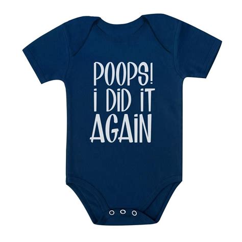 Poops I Did It Again Baby Bodysuit In 2021 Funny Onesies Funny Baby