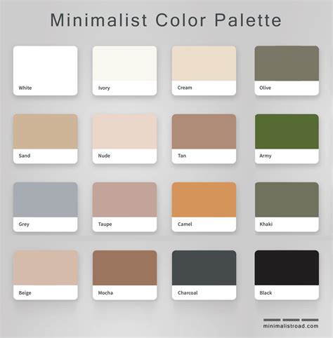 Minimalist Color Palette Design Basics Minimalist Color