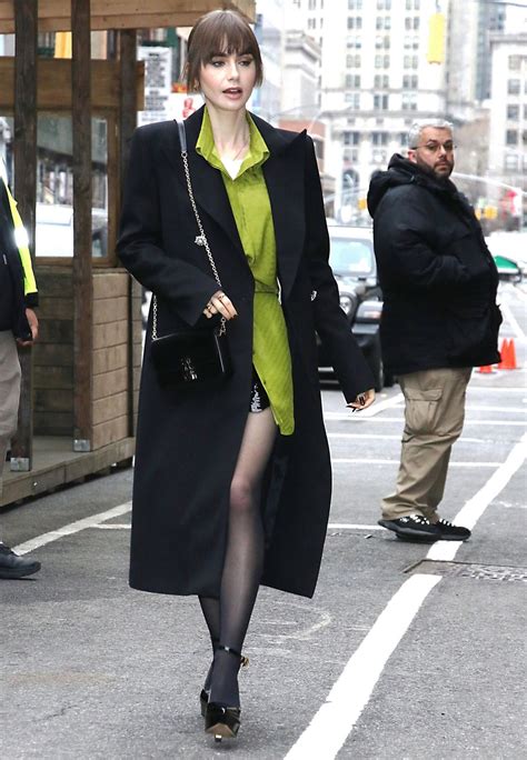 Lily Collins Out In New York 12152022 Celebmafia
