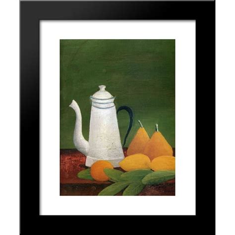Still Life With Teapot And Fruit 20x24 Framed Art Print By Henri