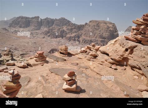 Petra Valley Jordan Tombstone Stock Photo Alamy