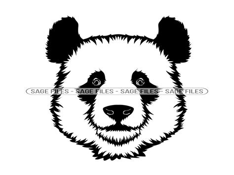 Panda Mascot 2 Svg Panda Face Svg Panda Head Svg Panda Etsy