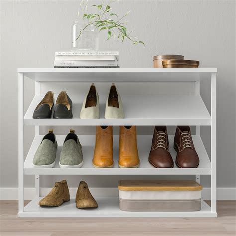 Platsa White Open Shoe Storage Unit 40 Cm Width 80 Cm Height 60 Cm