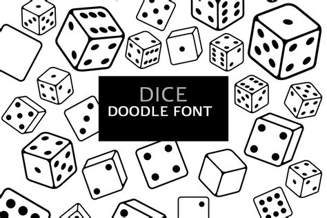 Dice Doodle Font By Digitalplannerland · Creative Fabrica
