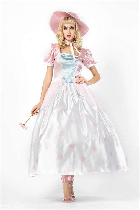 Women S Toy Story Bo Peep Shepherdess Halloween Costume Cosplay Dress Gown Zg9 Ebay Cosplay