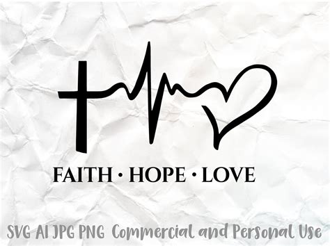 Faith Hope Love Svg Religious Svg Christian Svg Happy Etsy