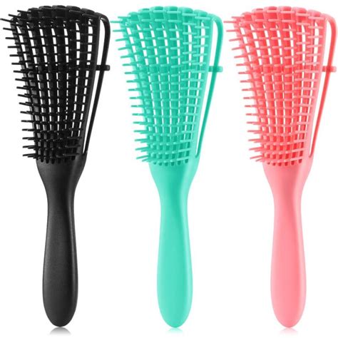 Detangle Hair Brush For Natural Kinky Wavy Curly Coily Hair Afrosentail