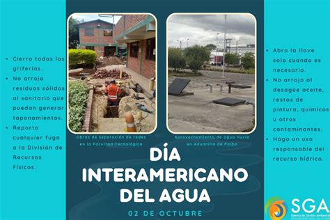 de octubre Día Interamericano del Agua Sistema de Gestión Ambiental