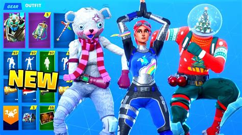 New All Leaked Fortnite Skins And Emotes Christmas Skins Youtube