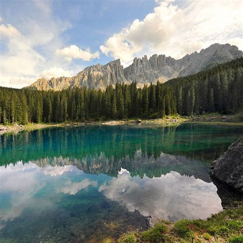 Carezza Lake Latemar Dolomites Laghi Italia E Alto Adige