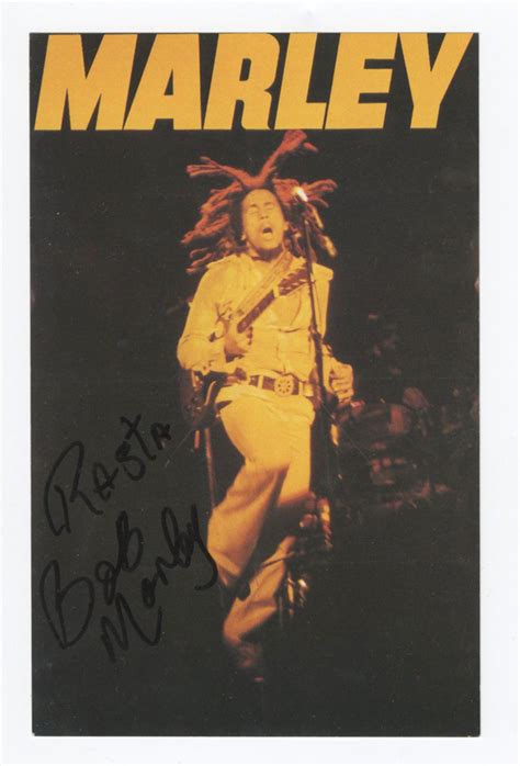 Lot Detail Bob Marley Signed 35” X 55” Postcard Photo