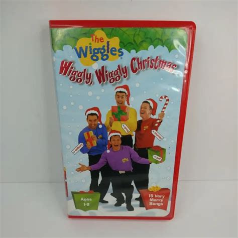 The Wiggles Wiggly Wiggly Christmas Vhs 2000 2505 19 Very Merry Songs