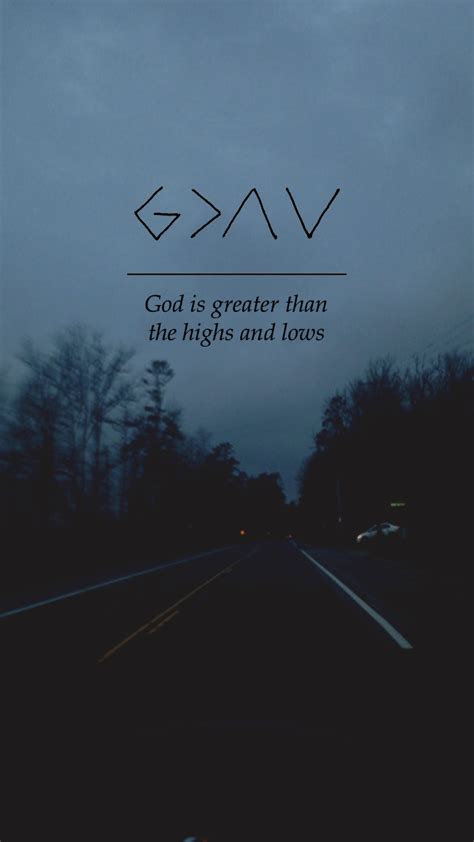 Lockscreens — God Is Greater Than The Highs And Lows Bible