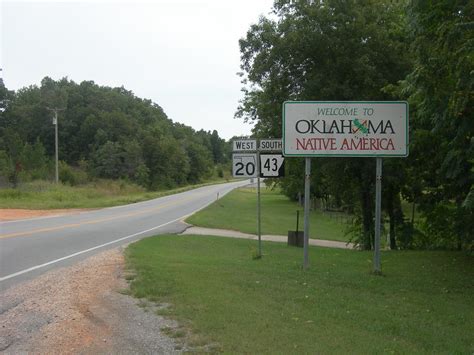 Welcome To Oklahoma At The Ar Mo Ok Tri State Marker Near Flickr