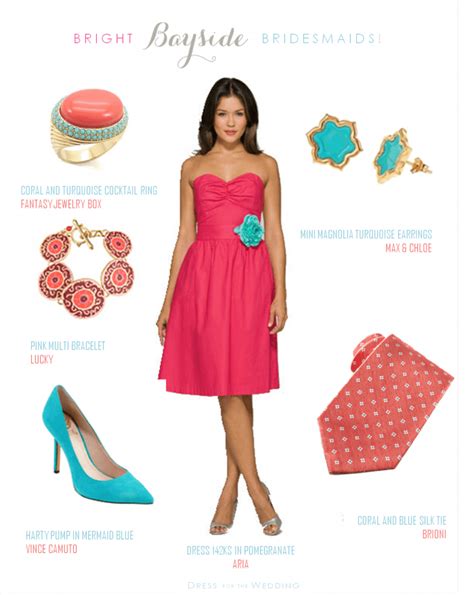 Coral Dress With Teal Shoes — The Knot Community