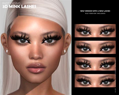 3d Mink Lashes Version 3 Badddiesims On Patreon Sims 4