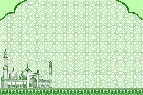 Masjid Background Islami Hijau Nusagates