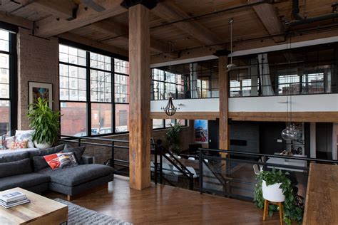 A Cozy Warm Industrial Remodeled Chicago Loft Loft Design Loft