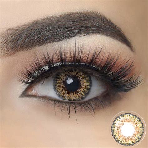 3 Tone Pure Hazel Color Eye Contact Lenses Freshgo Contacts