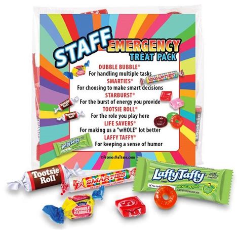Employee appreciation day ideas for remote employees. Staff Emergency Treat Pack Survival Kits Employee & Staff ...