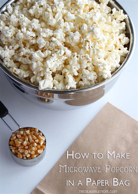 How To Make Microwave Popcorn In A Paper Bag Video Recipe