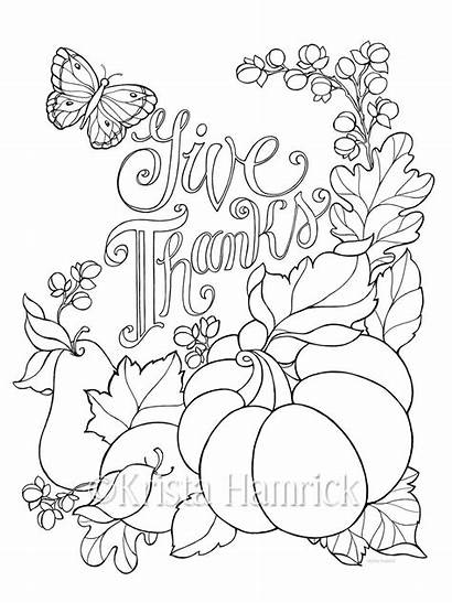 Coloring Pages Bible Age Thanks Give Sunday