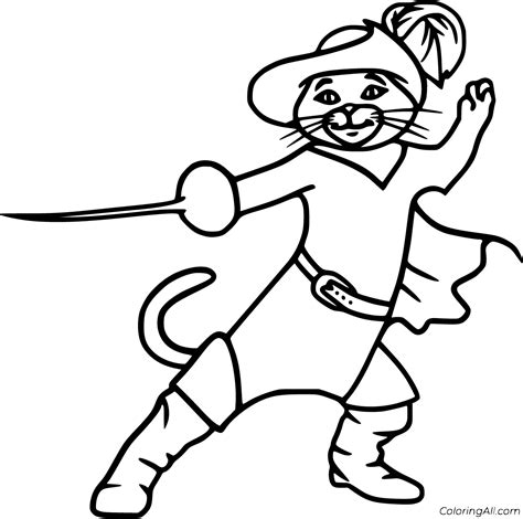 Puss In Boots Coloring Pages Coloringall