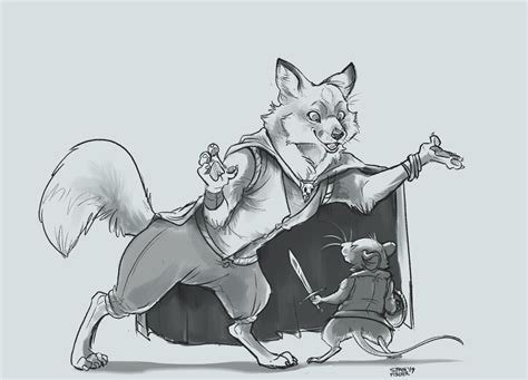 Redwall Fox And Mouse Fanart Anthro Furry Art Fantasy Creatures