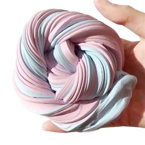 Nieuwe Denken Stopverf Multicolor Fluffy Foam Clay Slime Voor Kinderen