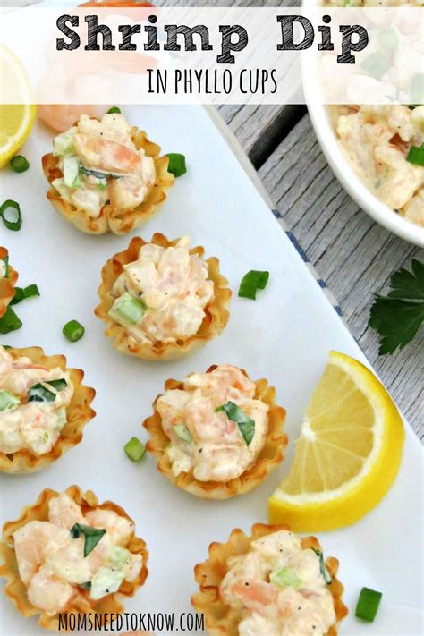 Add shrimp and cook 2 minutes or until shrimp turn opaque throughout, stirring frequently. Cold Shrimp Dip in Phyllo Cups | Recipe | Phyllo cups ...