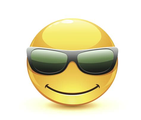 Smiley Face Emoji With Sunglasses