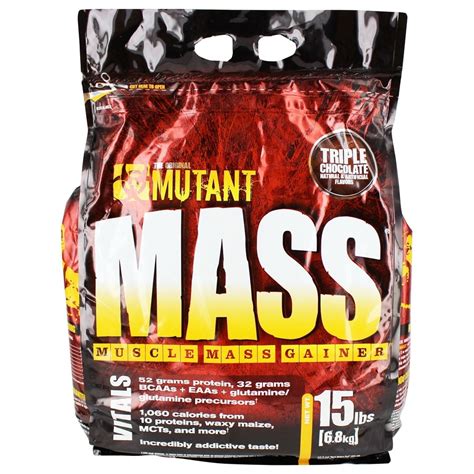 Mutant Mass Muscle Mass Gainer Triple Chocolate 15 Lbs
