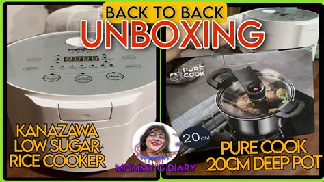 Kanazawa Low Sugar Rice Cooker Pure Cook Cm Deep Pot Back To Back