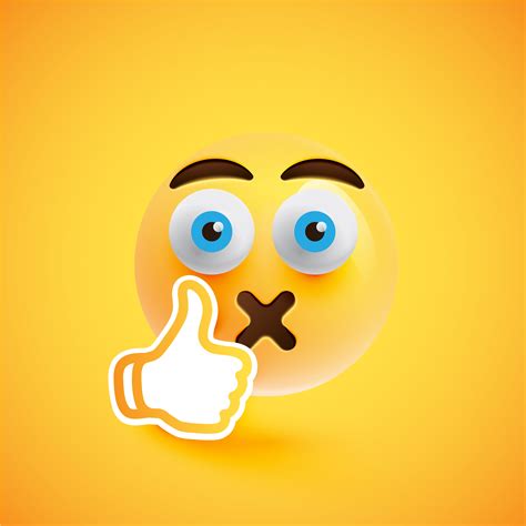 Emoticon With Thumbs Up Vector Illustration 451833 Vector Art At Vecteezy