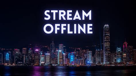 Twitch Offline Banner Night City Skyline Stream Is Offline Twitch Screen Aesthetic Twitch