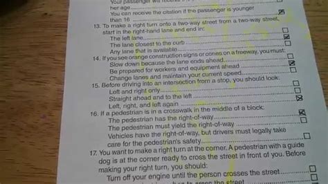 California Dmv Written Test May 2014 100 Youtube