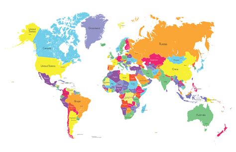 World Map With Countries And Cities Las Vegas Strip Map