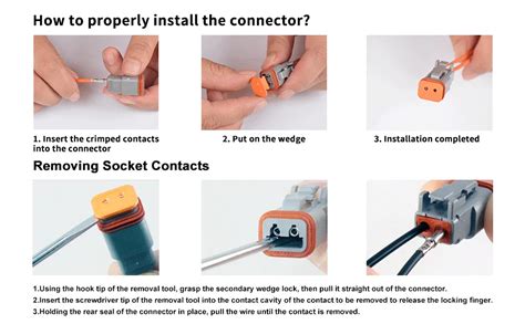 Jrready Deutsch Dt Connector 3 Pin Kit Gray Waterproof Electrical Wire