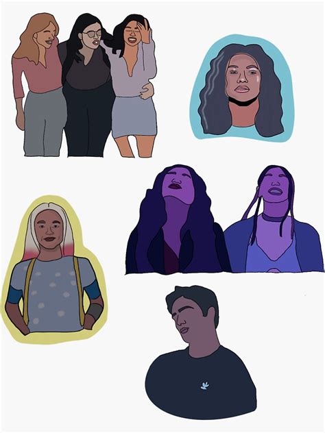 Euphoria Sticker Pack Sticker For Sale By Anna Toth Redbubble