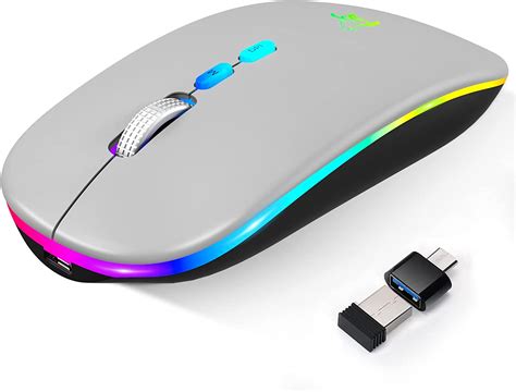 Hotlife Led Wireless Mouse Slim Rechargeable Wireless