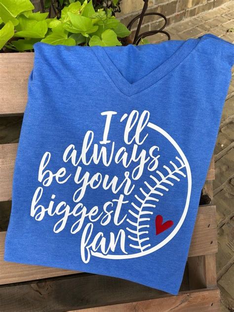 I Ll Always Be Your Biggest Fan Baseball Mom Baseball Etsy Baseball Mom Shirts Softball Mom
