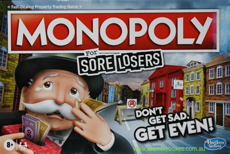 Monopoly For Sore Losers Board Game Used Team Toyboxes