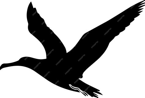 Premium Vector Flying Bird Vector Silhouette Illustration