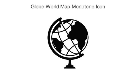 Globe World Map Monotone Icon In Powerpoint Pptx Png And Editable Eps