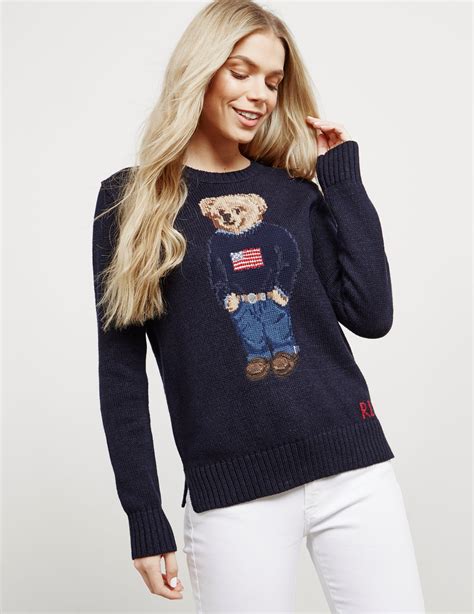 Lower Prices For Everyone Teddy Bear Intarsia Jumper Polowomens Sweaters Ralph Lauren Sweaters