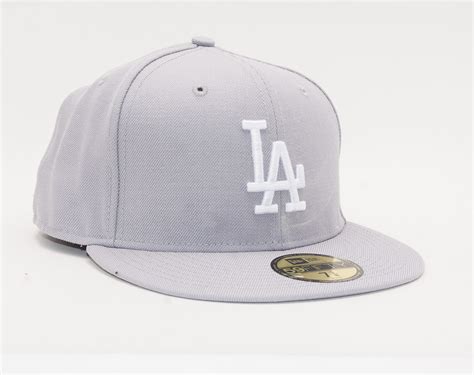 Kšiltovka New Era 59fifty Los Angeles Dodgers Basic Grey Snapbacks