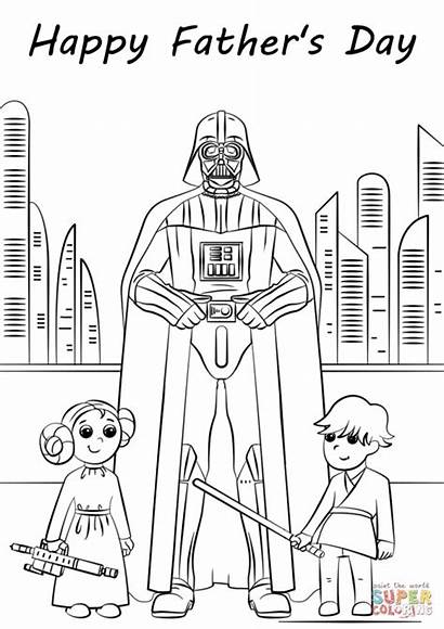 Coloring Wars Happy Fathers Star Pages Father